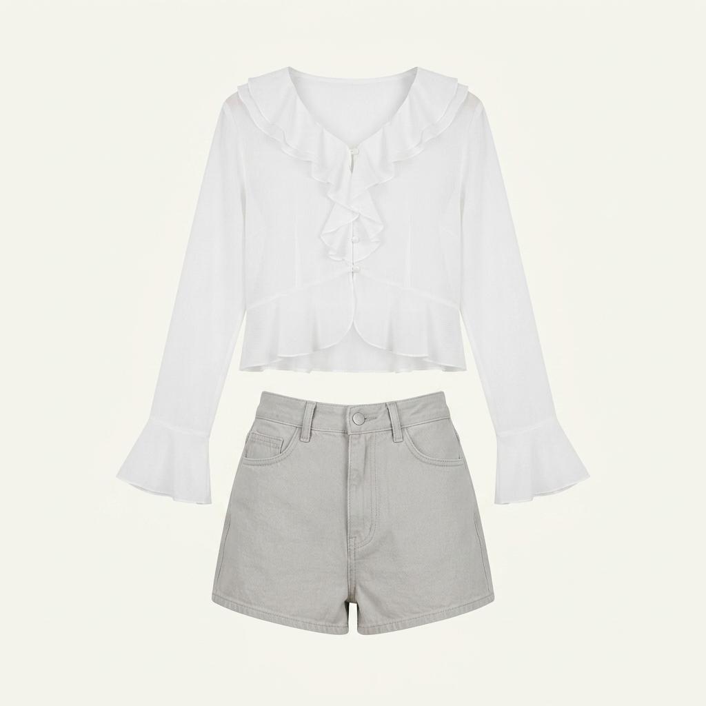 릴리코츠 Soap Frill Blouse 1