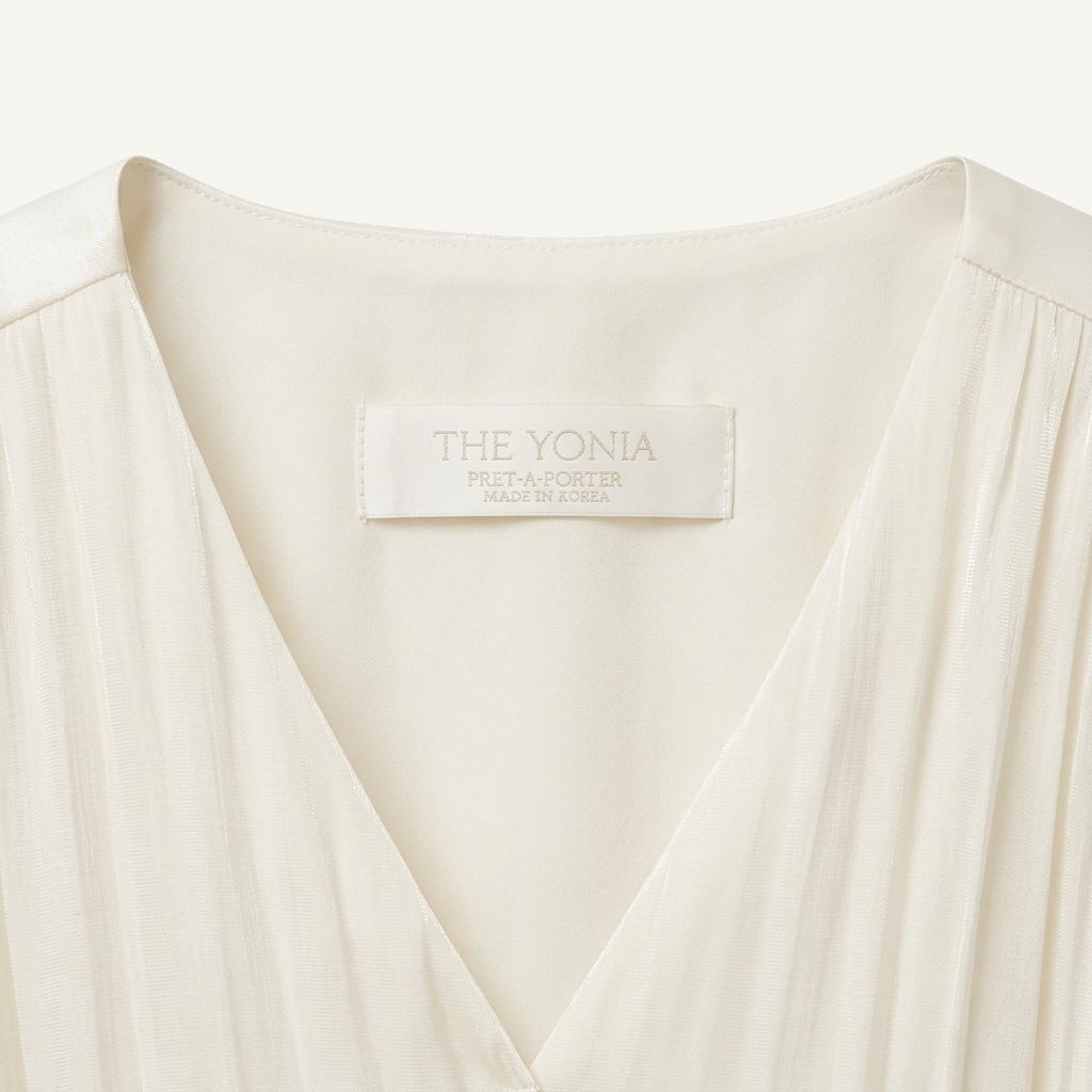 더요니아 THE YONIA 플리츠 롱 원피스 아이보리 1