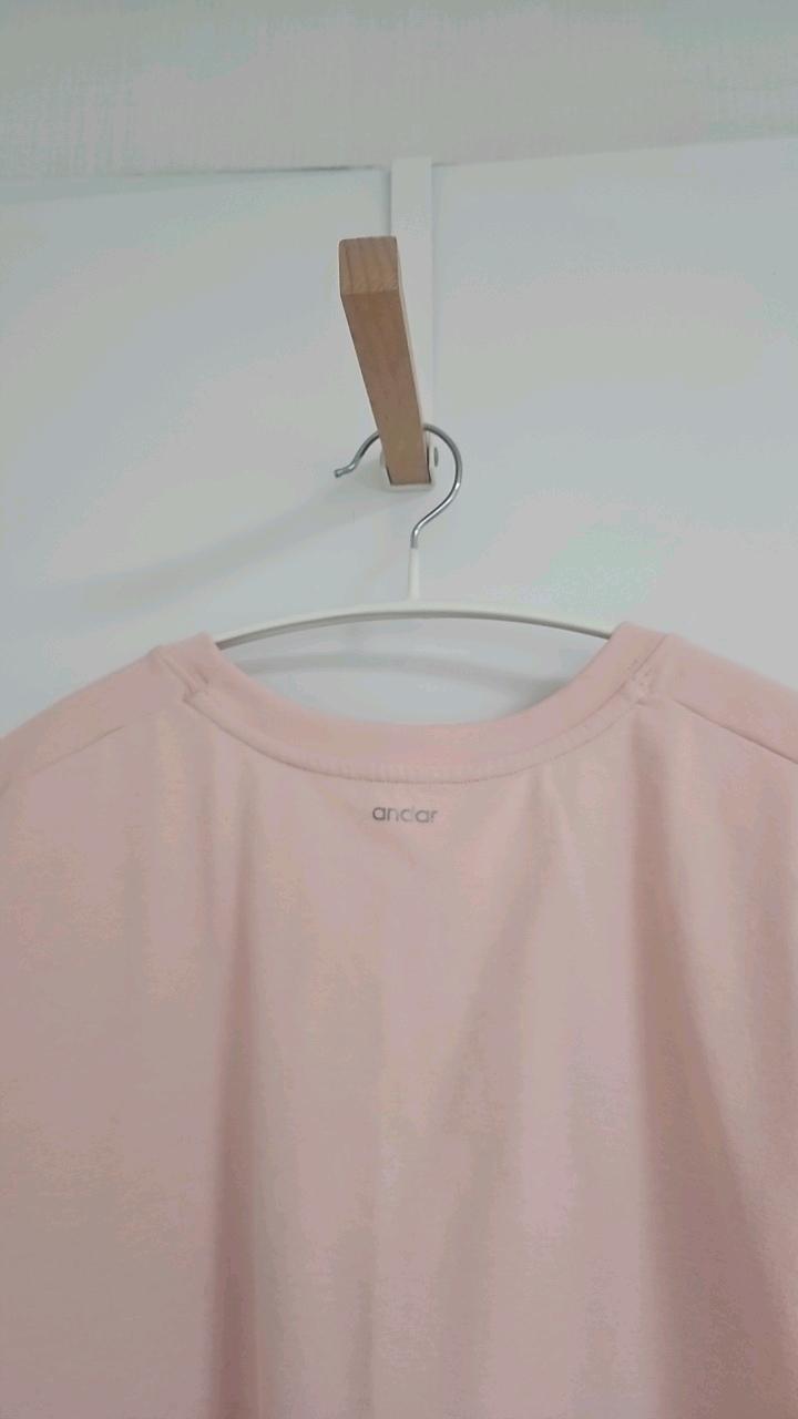 안다르 기능성 반팔 티셔츠 핑크 3