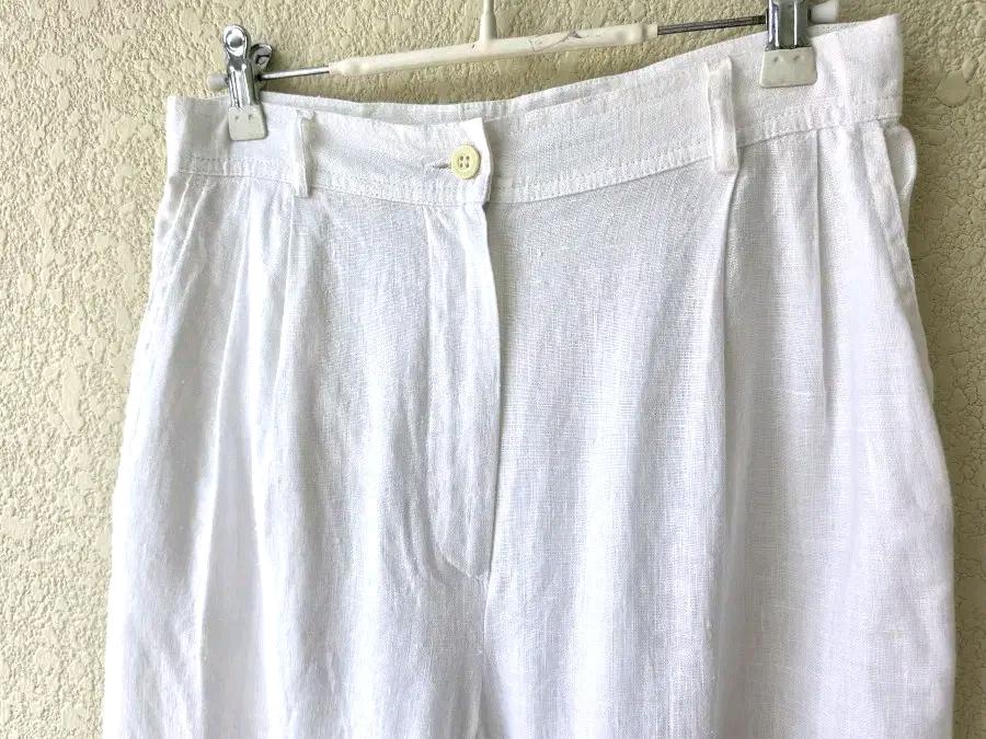 80s 까스텔바작 투턱 리넨팬츠 (made in italy) 3