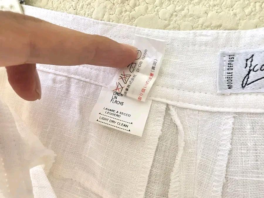 80s 까스텔바작 투턱 리넨팬츠 (made in italy) 10