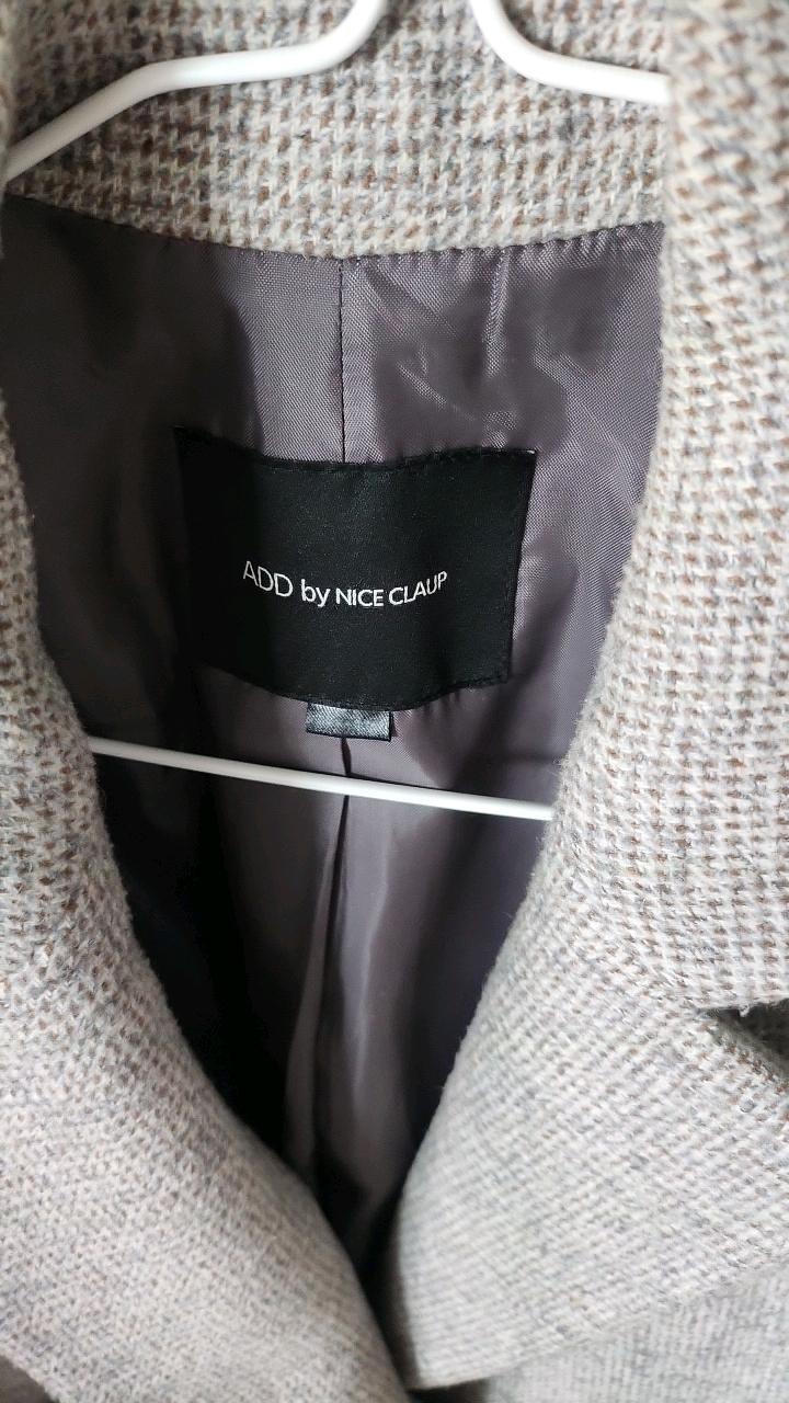 ADD by NICE CLAUP 울 혼방 싱글 코트 그레이 3