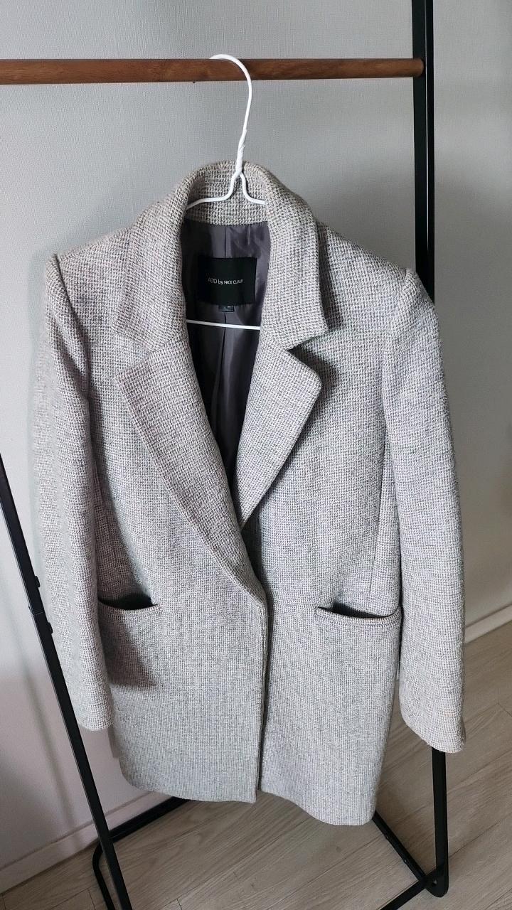 ADD by NICE CLAUP 울 혼방 싱글 코트 그레이 4