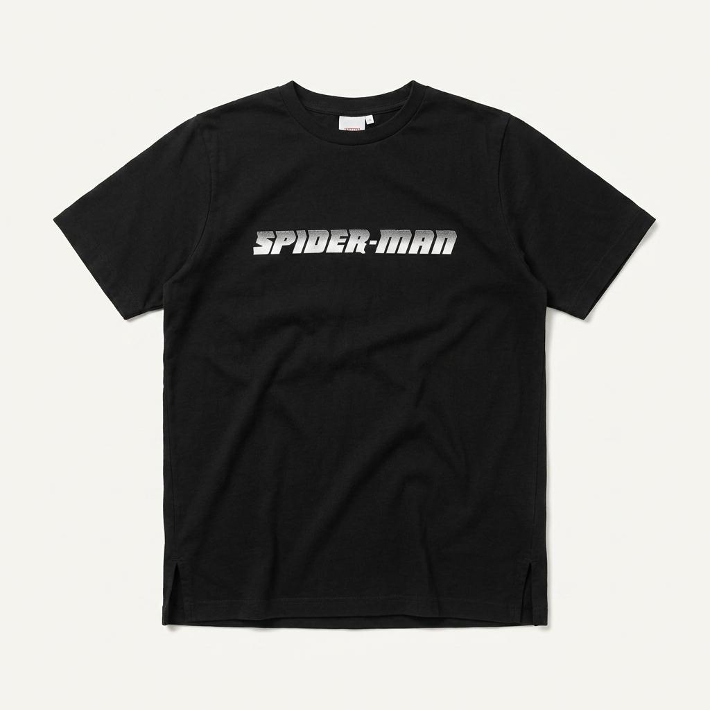 마블 스파이더맨 그래픽 반팔 티셔츠 블랙 1