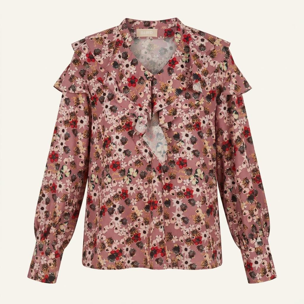 BIRD BY JUICY COUTURE 플라워 러플 블라우스 1
