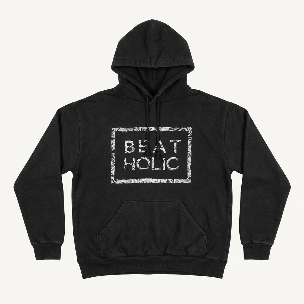 BEAT HOLIC 레터링 후드티 1