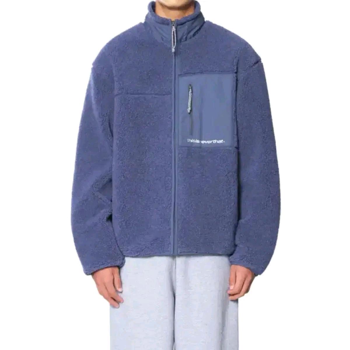 디스이즈네버댓 - Sherpa Fleece Jacket blue (XL) 2