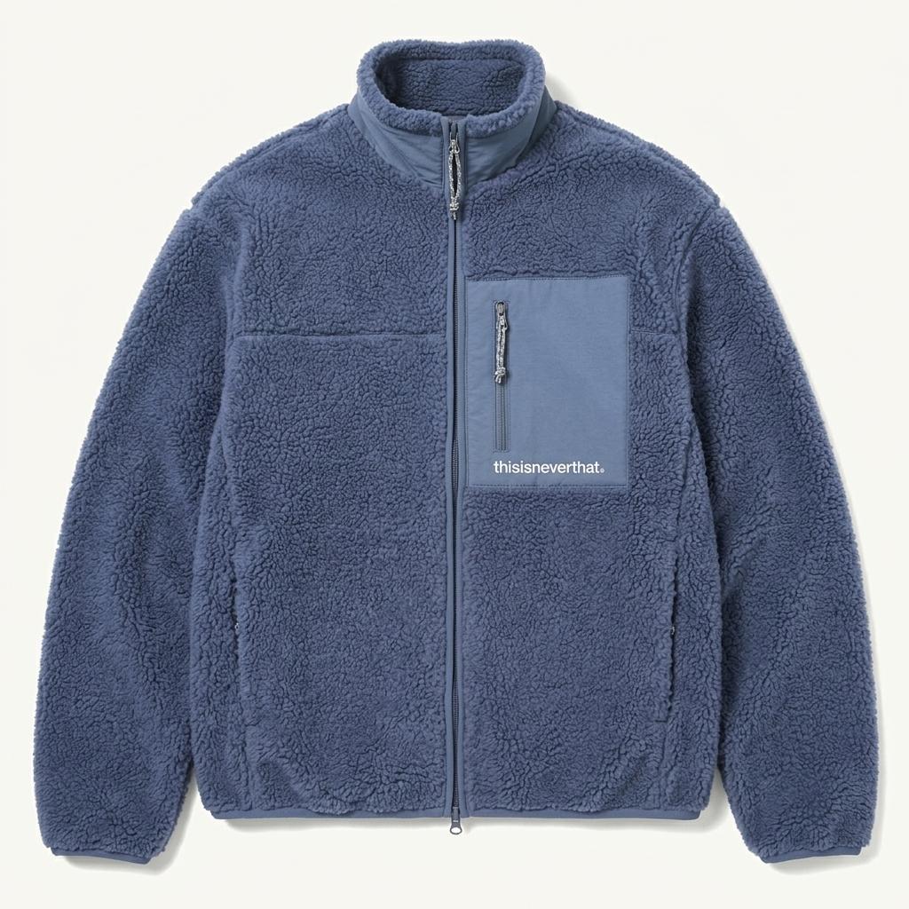 디스이즈네버댓 - Sherpa Fleece Jacket blue (XL) 1