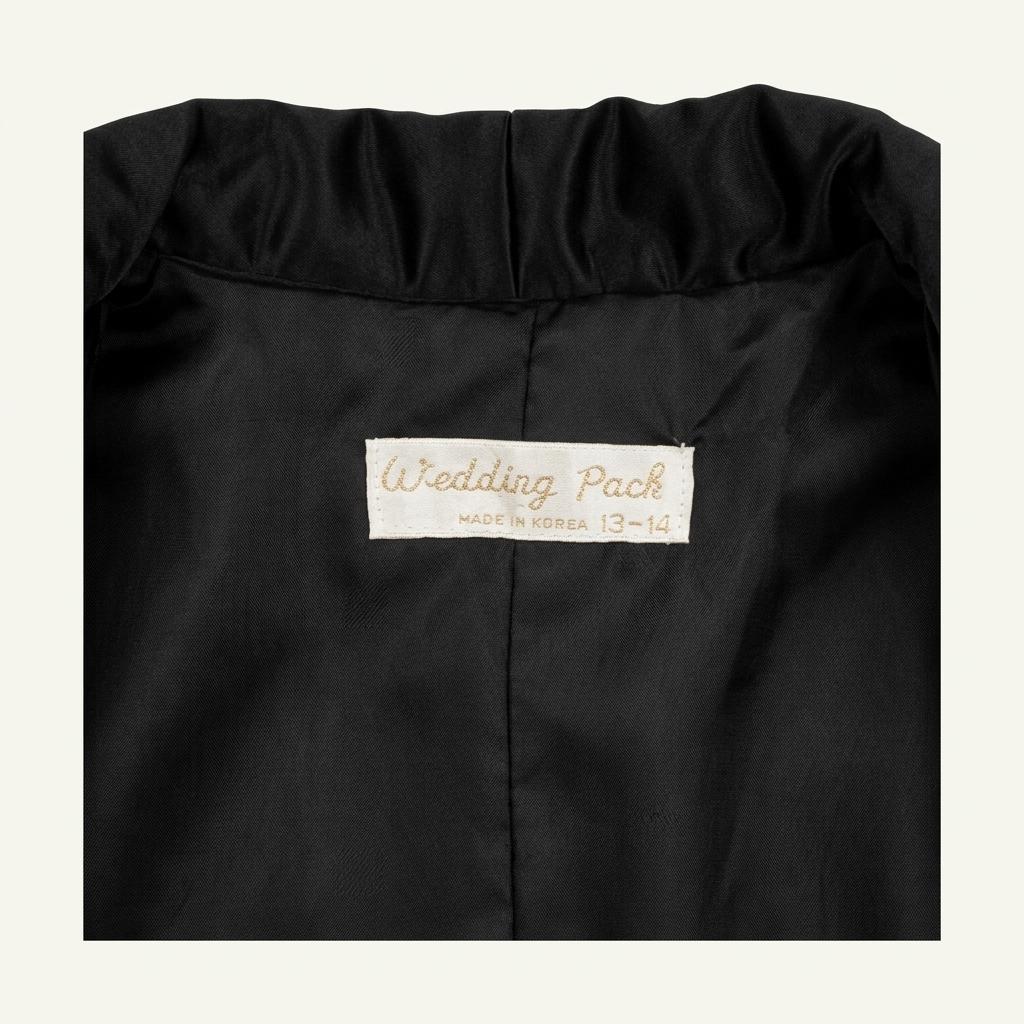 Wedding Pack 블랙 숄칼라 정장 재킷 1