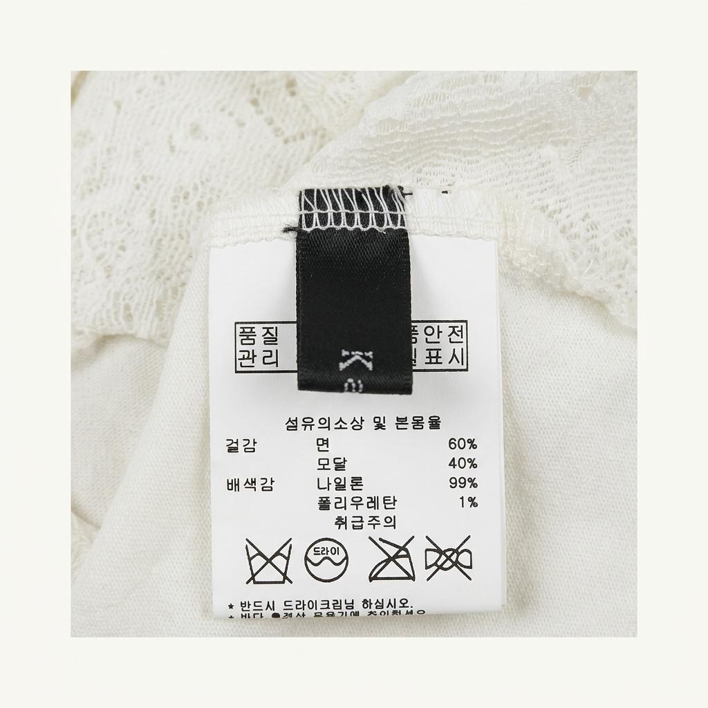 카이아크만 레이스 믹스 루즈핏 긴팔 티셔츠 1