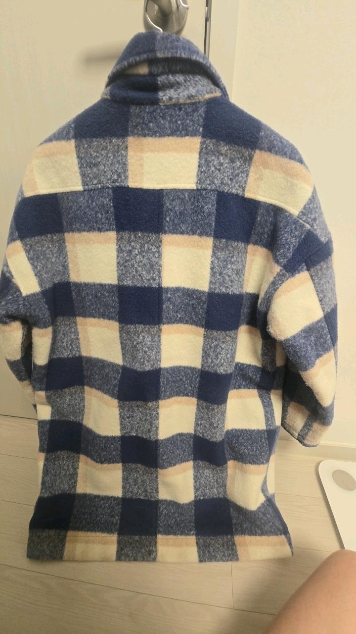 제너럴 아이디어 스탠다드 체크 패턴 울 혼방 셔켓 재킷   3