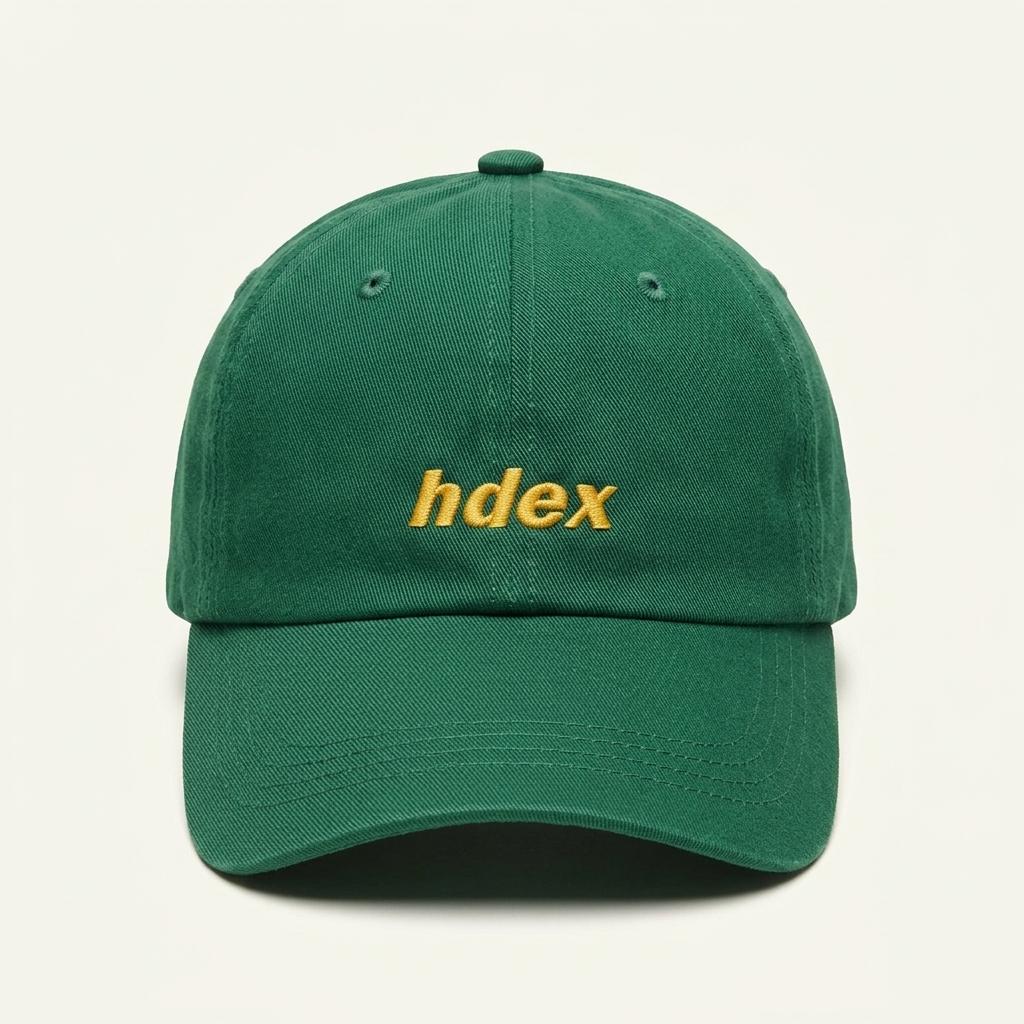 에이치덱스 로고 볼캡 그린 1