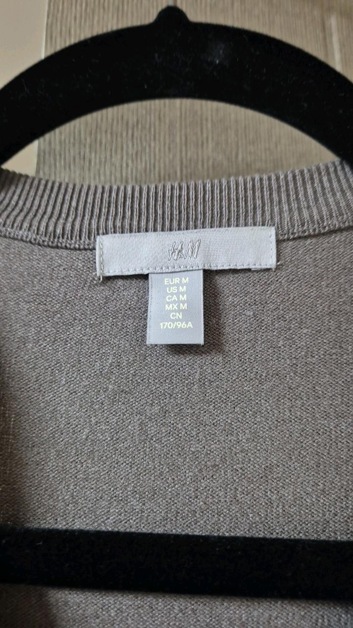 H&M  파인니트 가디건 브라운 4