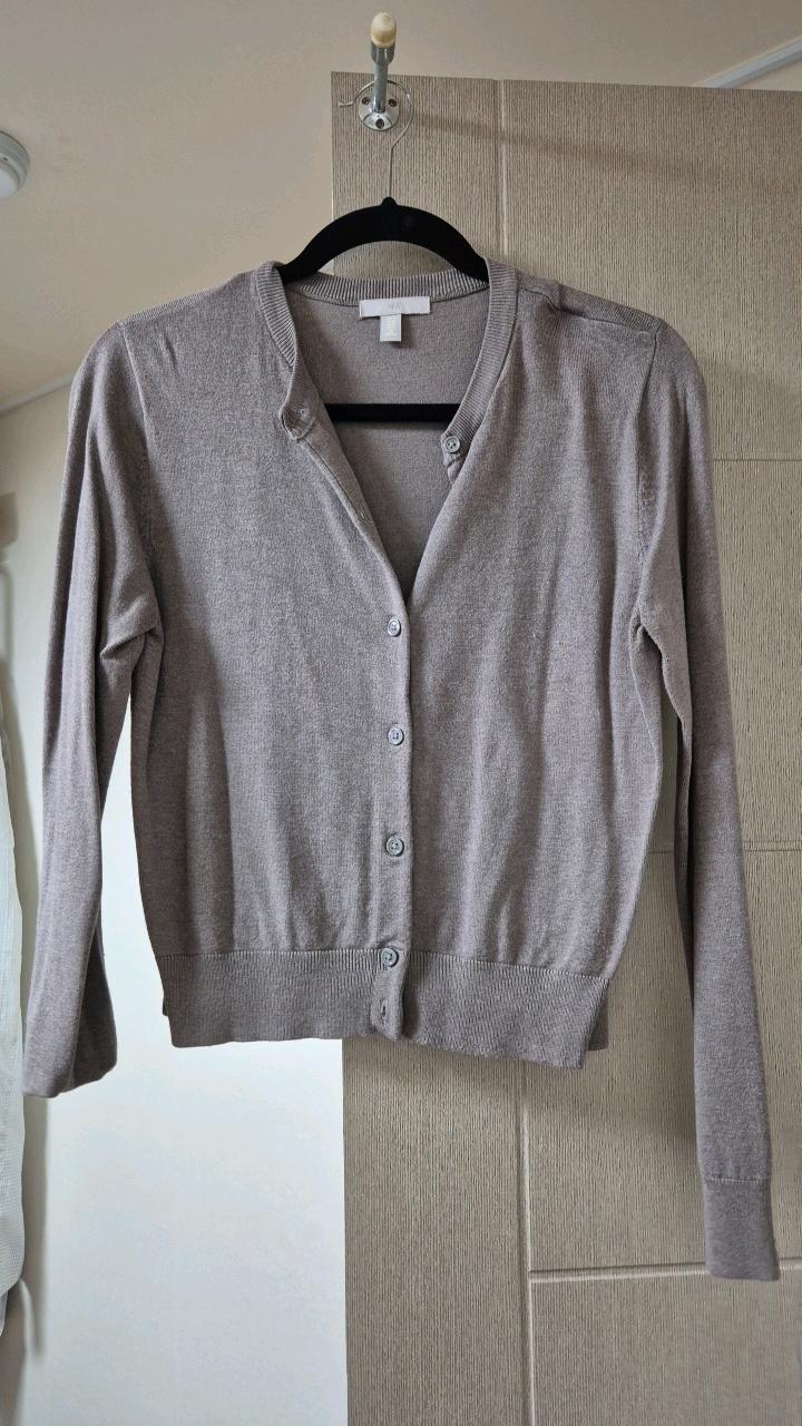 H&M  파인니트 가디건 브라운 5