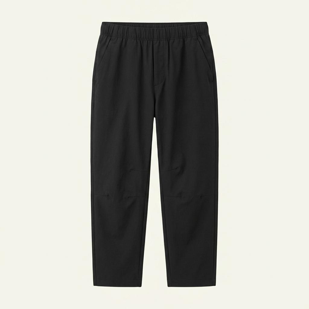 유니클로 코튼 릴랙스 앵클 팬츠 블랙 1