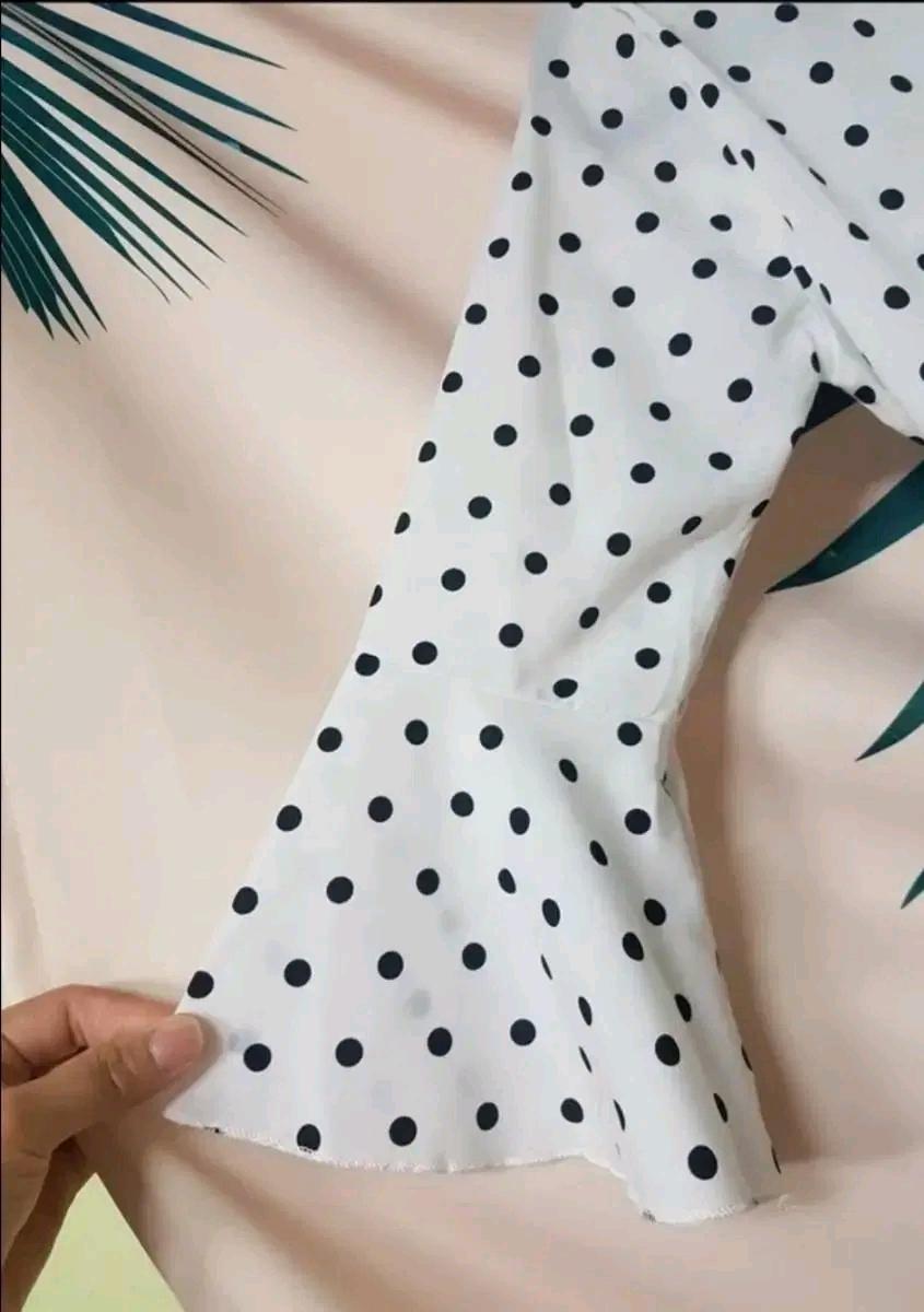 도트 플레어 롱 원피스 55 6
