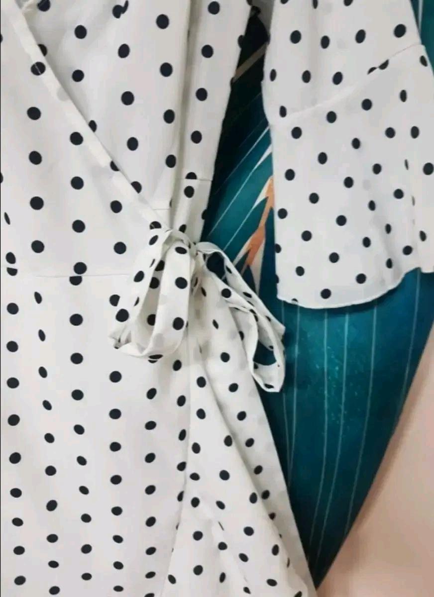 도트 플레어 롱 원피스 55 5