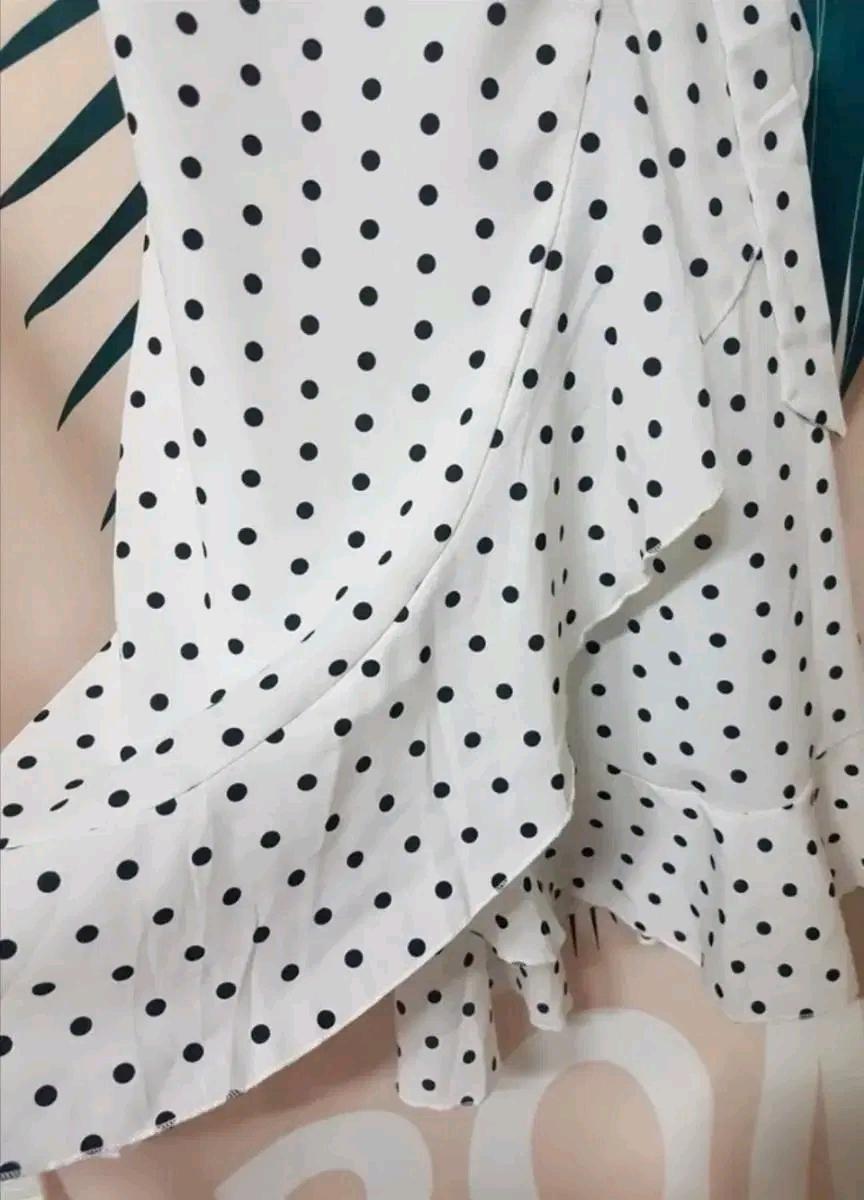 도트 플레어 롱 원피스 55 7