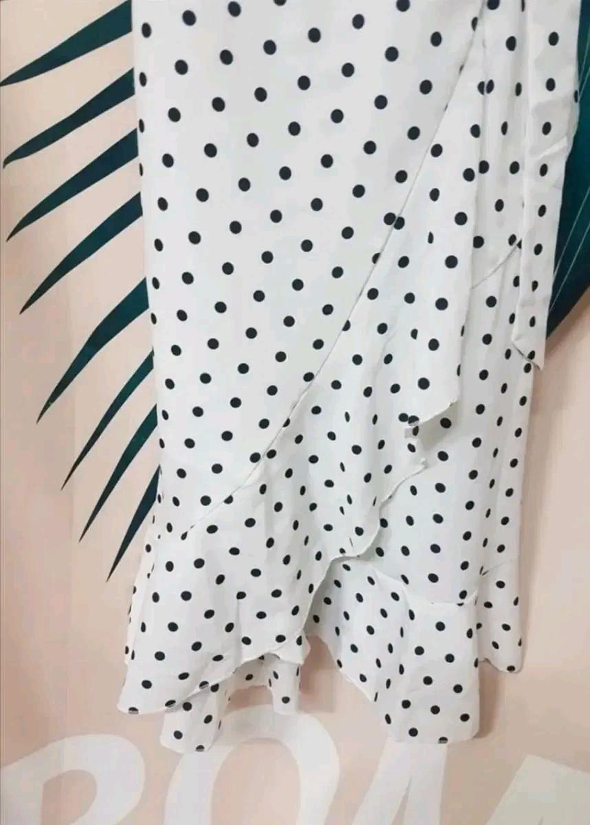 도트 플레어 롱 원피스 55 8