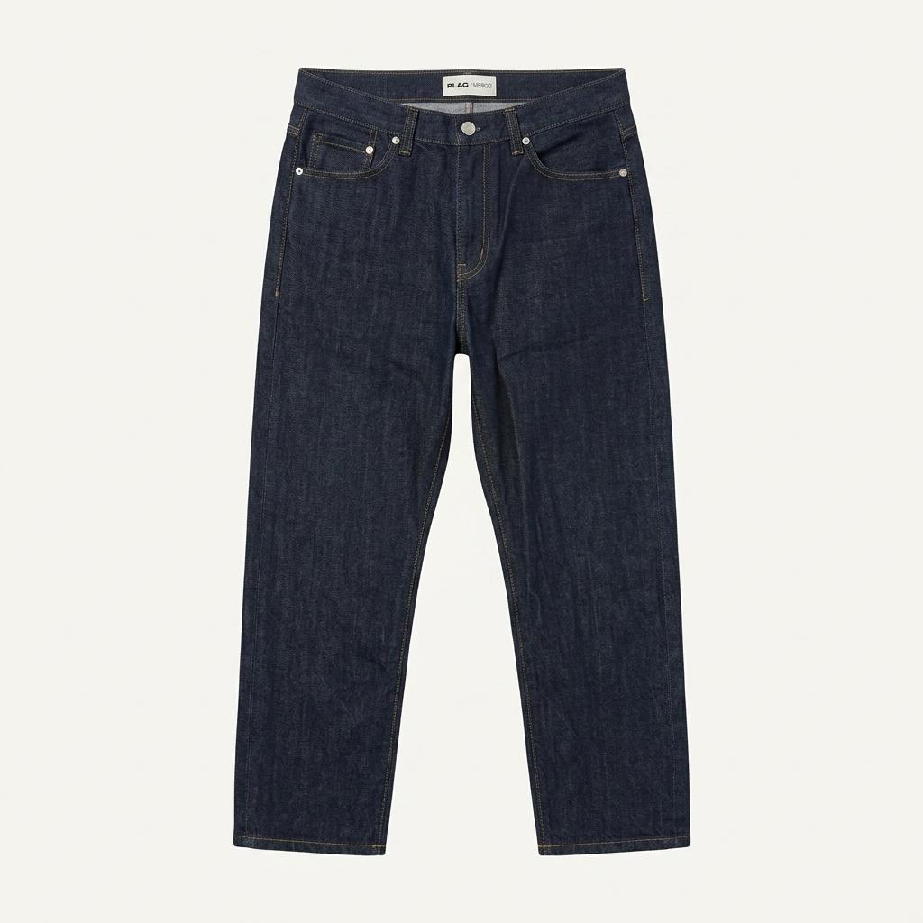 플랙 생지 데님 팬츠 생지 진 네이비 1