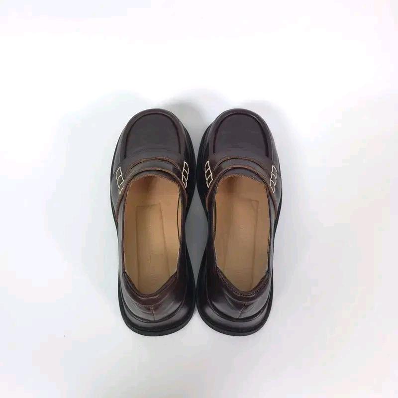 언다이드룸 청키솔 버건디 브라운 로퍼 235 4