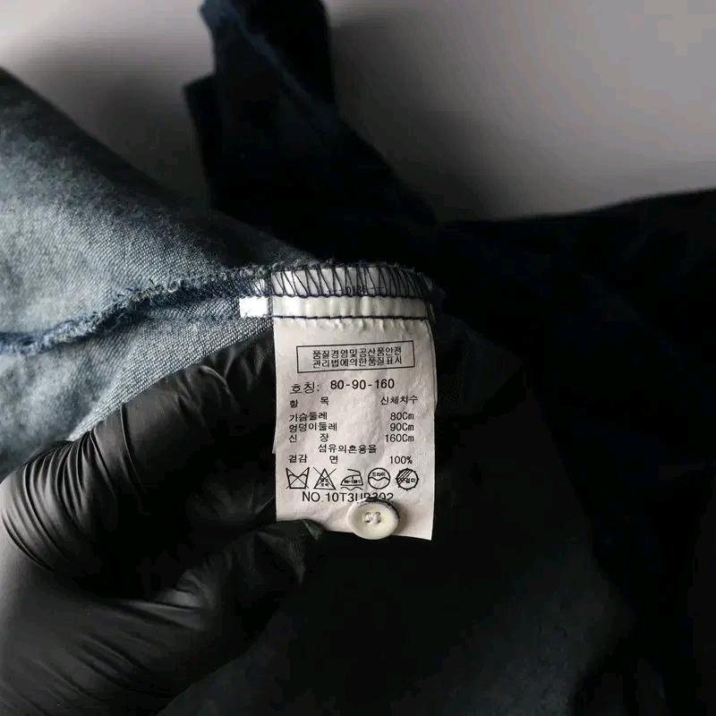 톰보이 레오파드 패턴 데님 셔츠 원피스 8