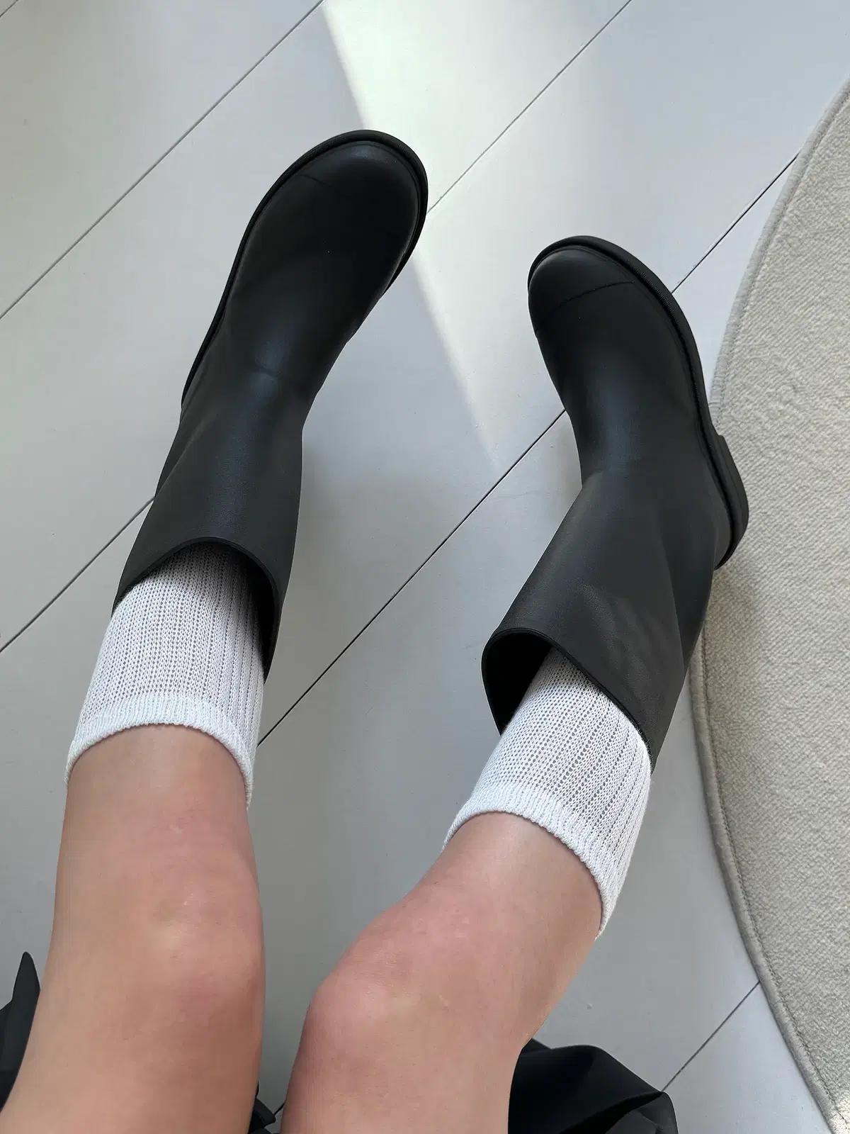 @9467 롱장화 3.5cm 레인부츠 M (235~240) 블랙-새상품 10