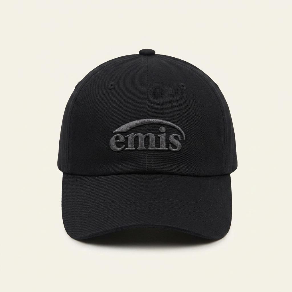 emis 이미스 블랙 볼캡 모자
