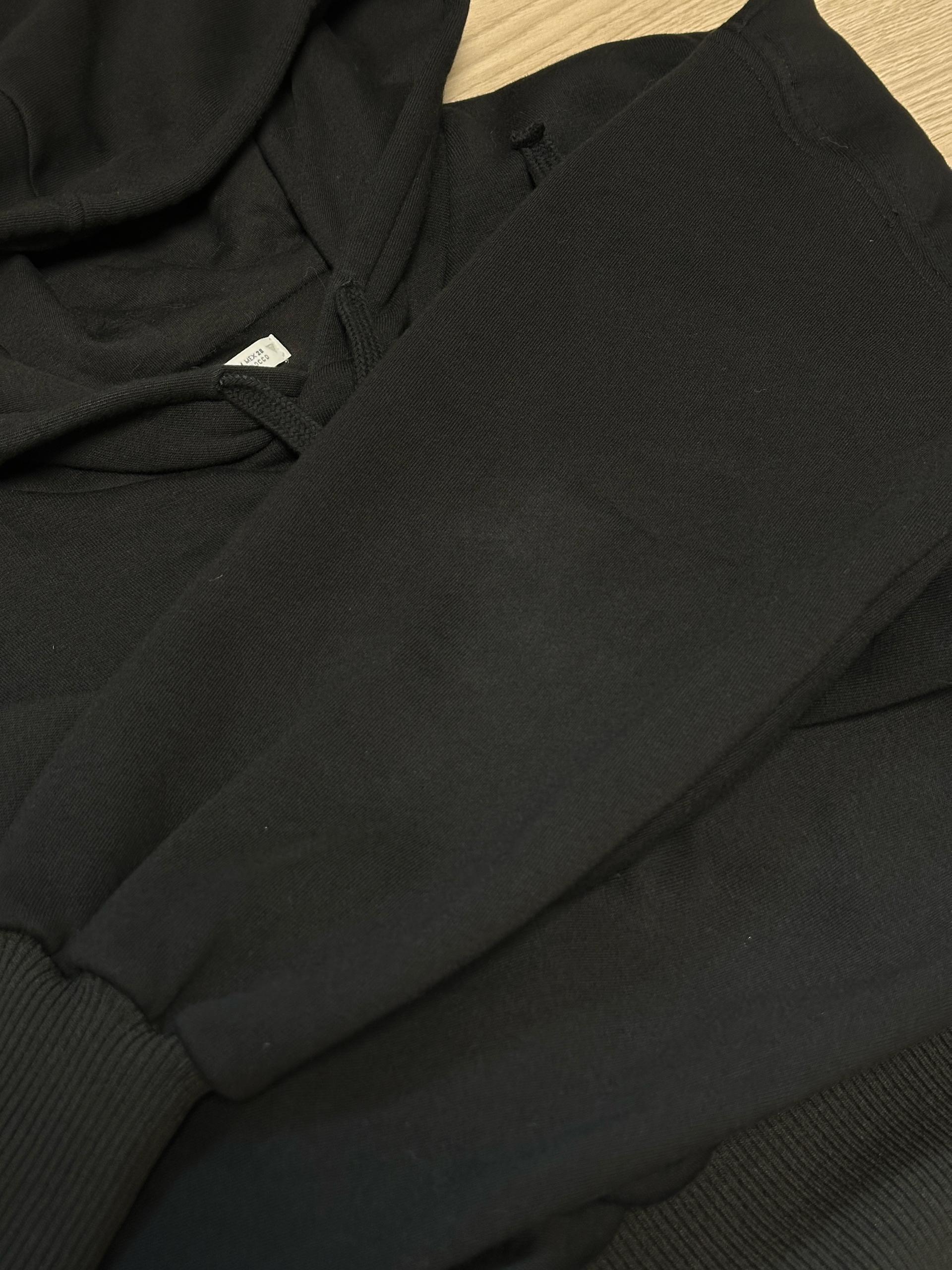 ZARA 크롭 후드 티셔츠 블랙 5