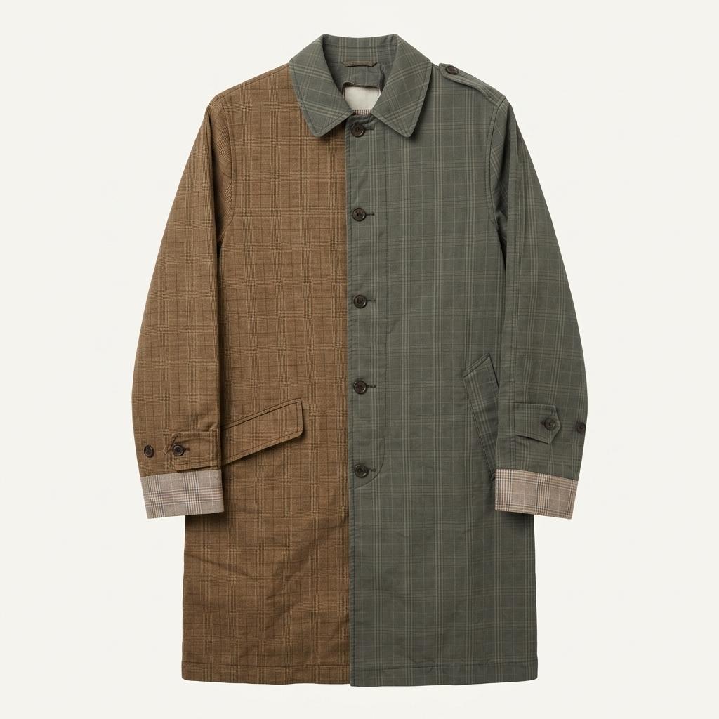 메종 마르지엘라 X H&M 콜라보 체크 코트 1
