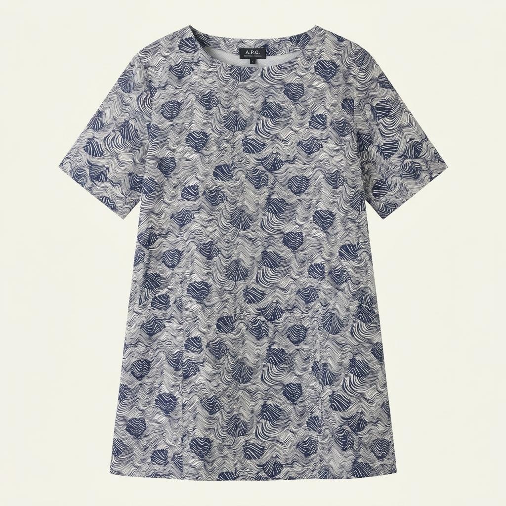 A.P.C. 아페쎄 H라인 실크 패턴 원피스 1