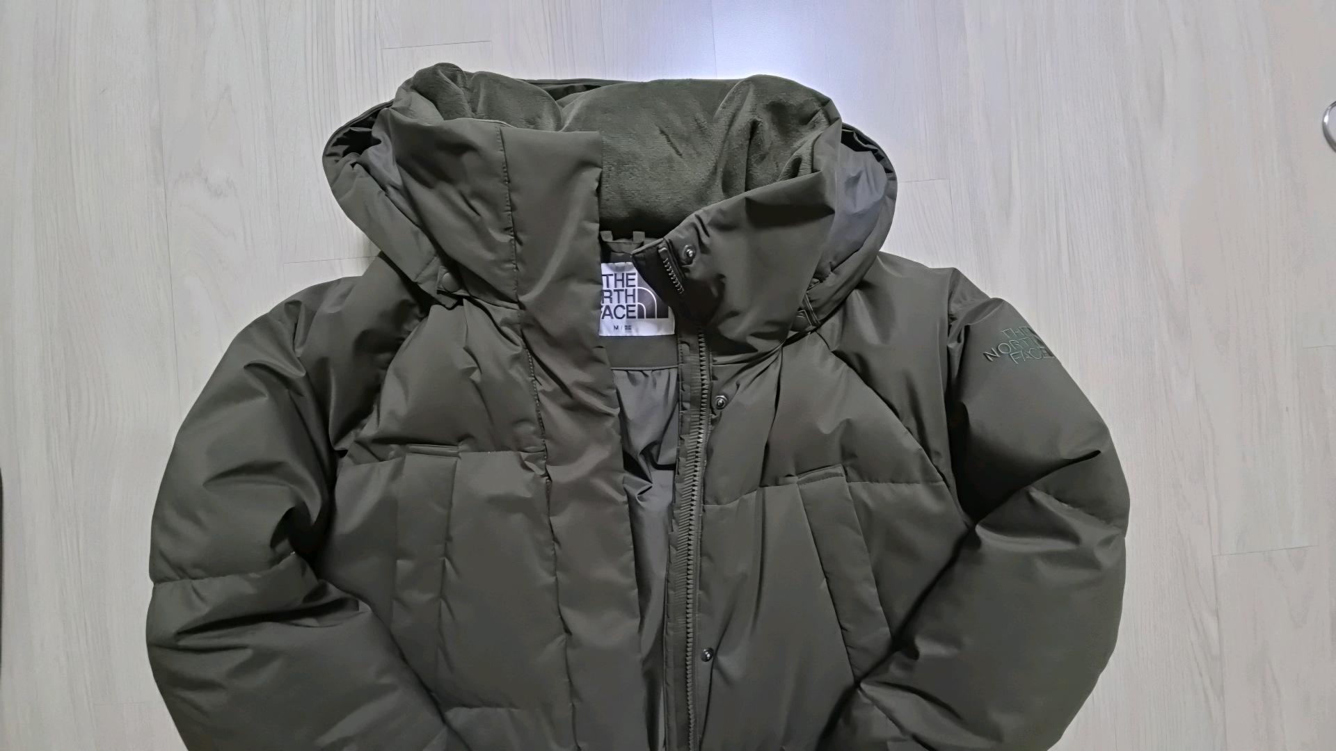 노스페이스 롱 패딩 점퍼 카키 3