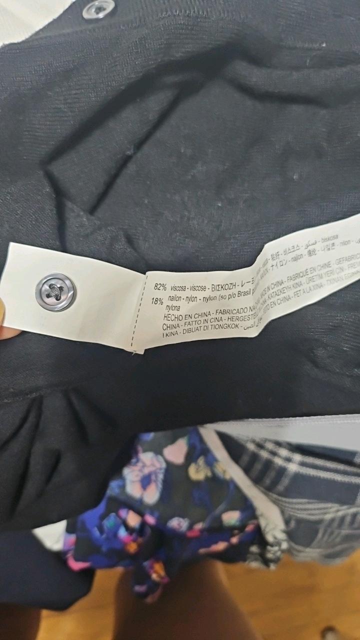 자라 반팔 니트 카라 티셔츠 블랙 7