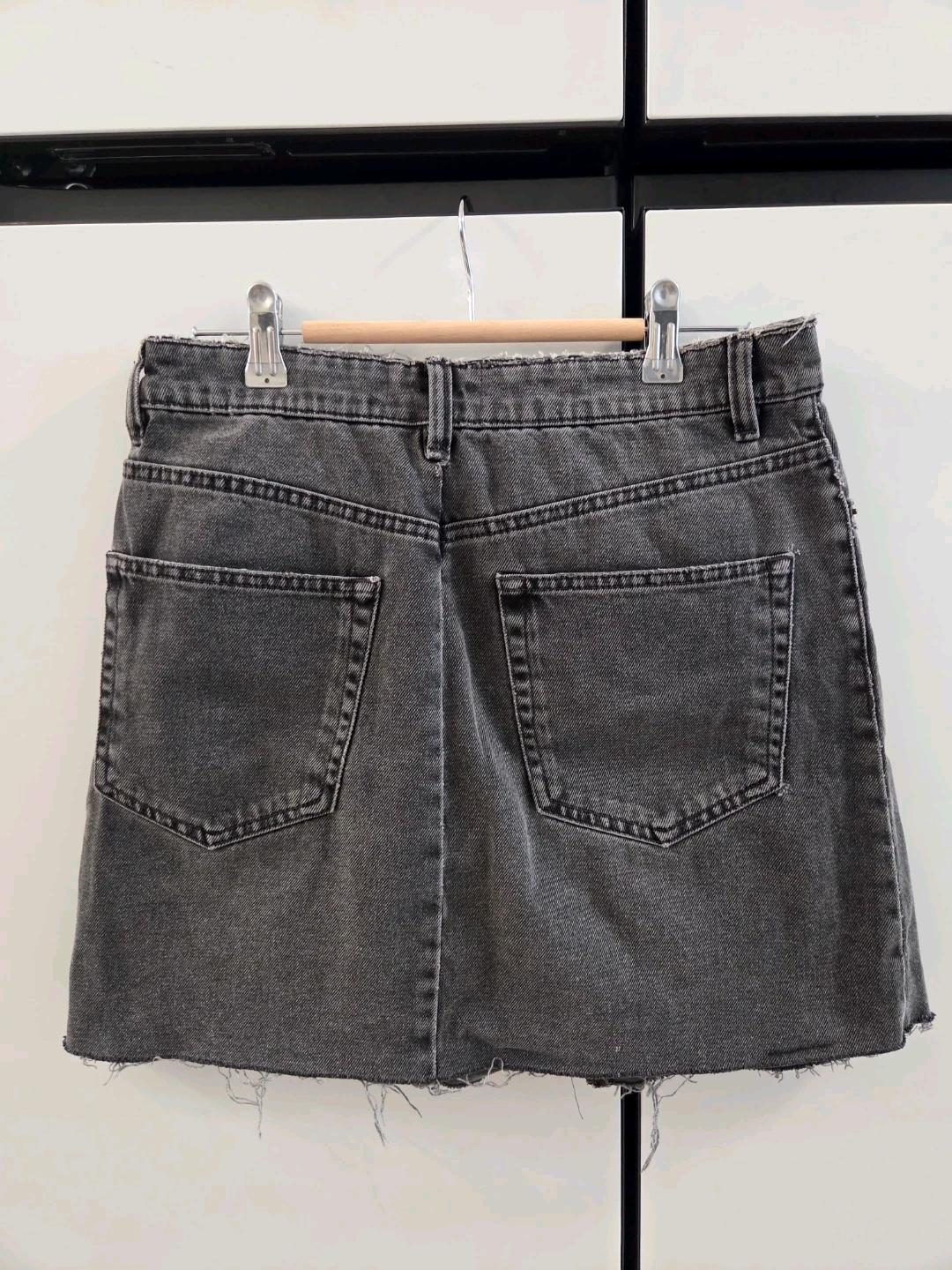 ZARA)  흑청 데님 스커트 30 6