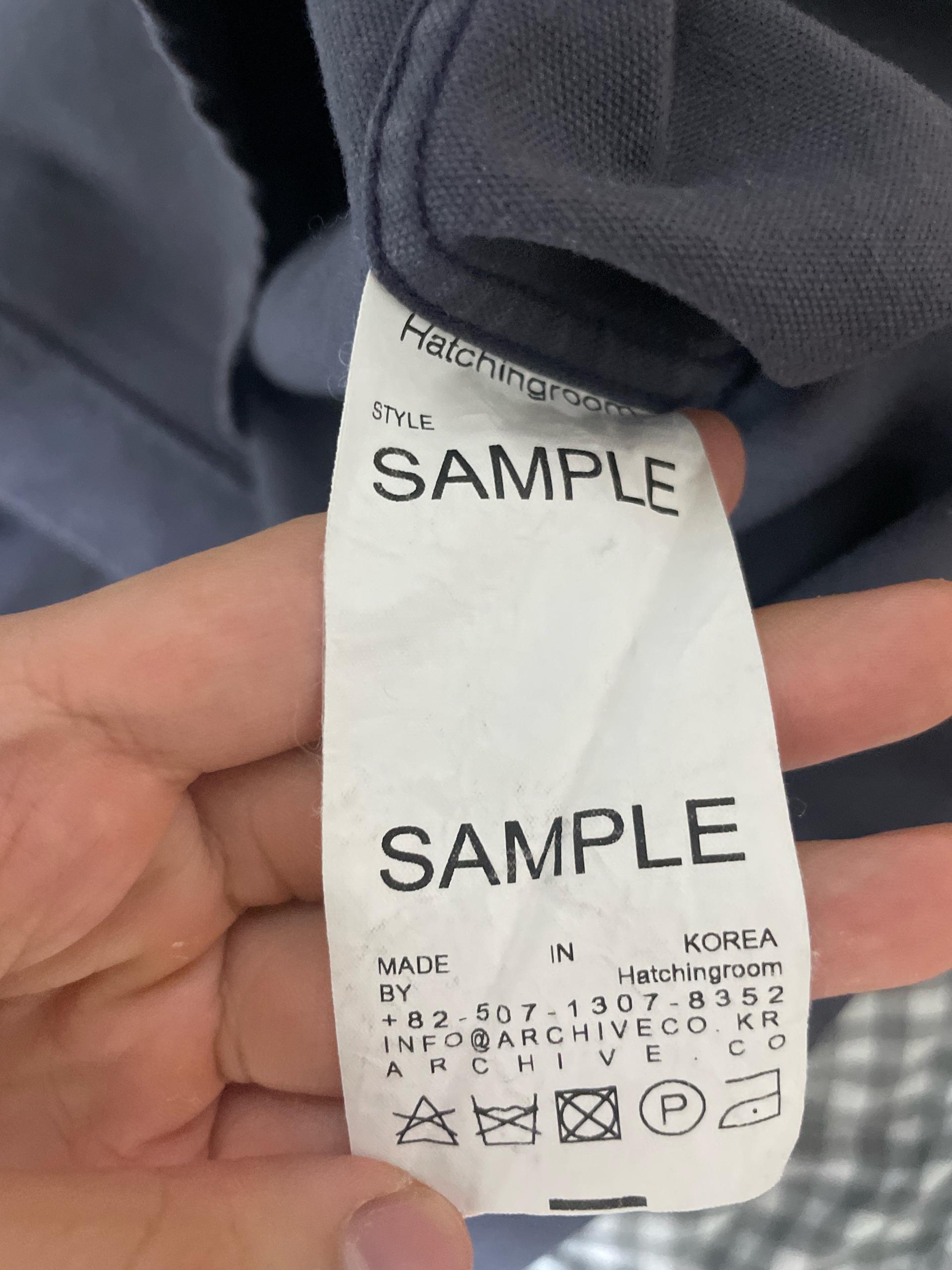 해칭룸 차콜 코튼 롱슬리브 셔츠 3