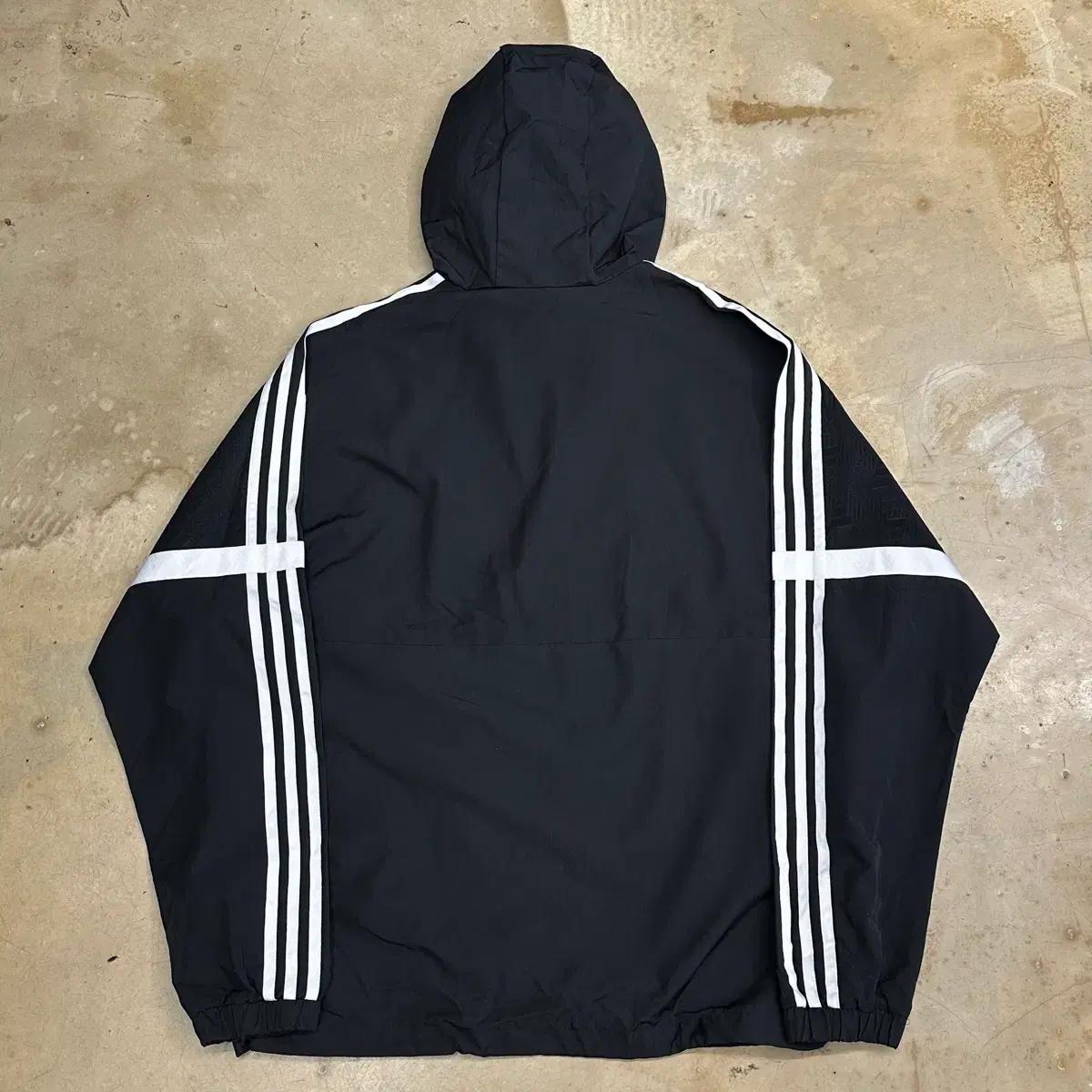 2XL 아디다스 블랙 아노락 후드 바람막이 4