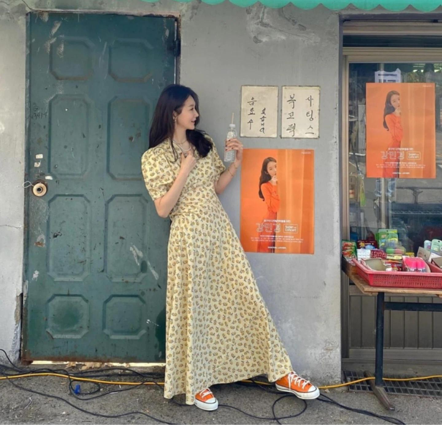 컨버스 척테일러 하이 235 강민경 스니커즈 2