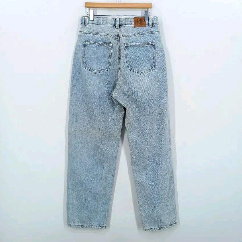 칼라거펠트 여성 워싱 와이드핏 데님팬츠 연청55 (HU43939) 3