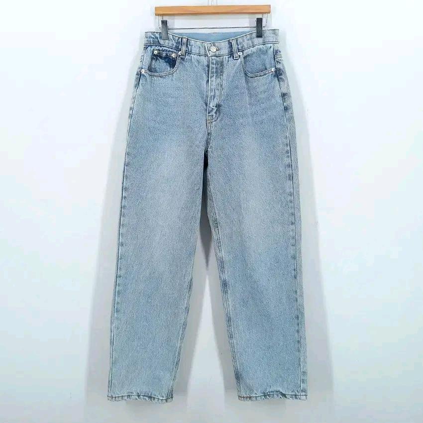 칼라거펠트 여성 워싱 와이드핏 데님팬츠 연청55 (HU43939) 2