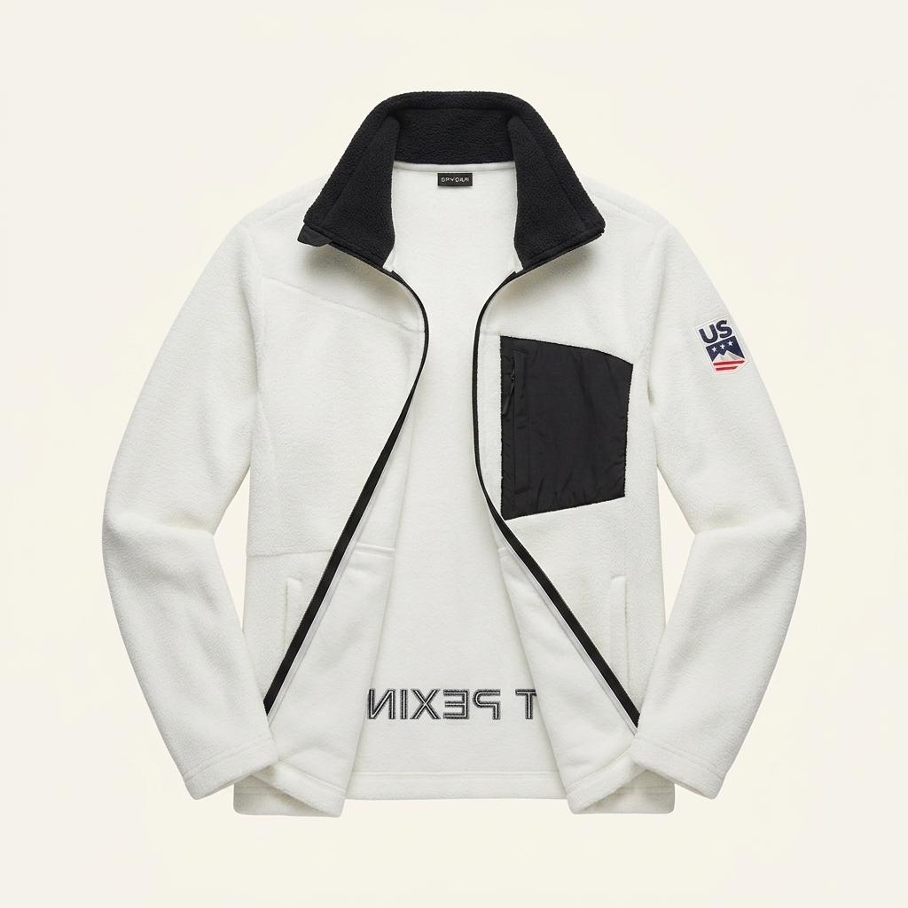 스파이더 US 스키팀 플리스 후드집업 자켓