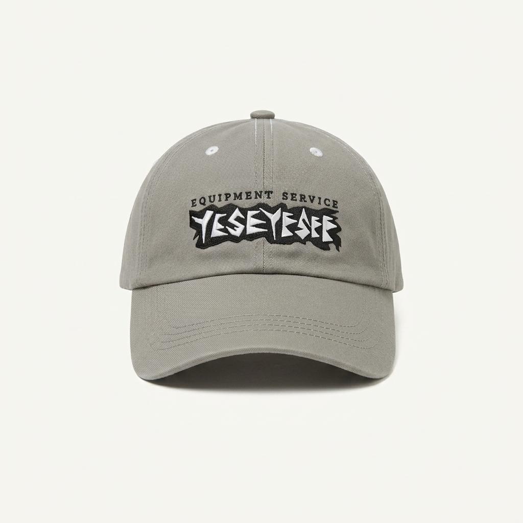 예스아이씨 그래픽 로고 볼캡 그레이 1