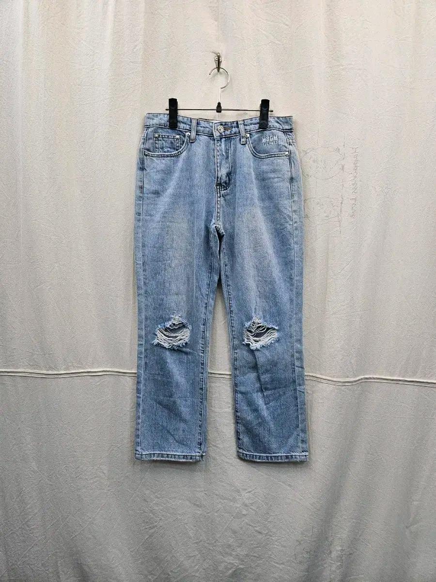 MSGM 연청 데님 팬츠 2