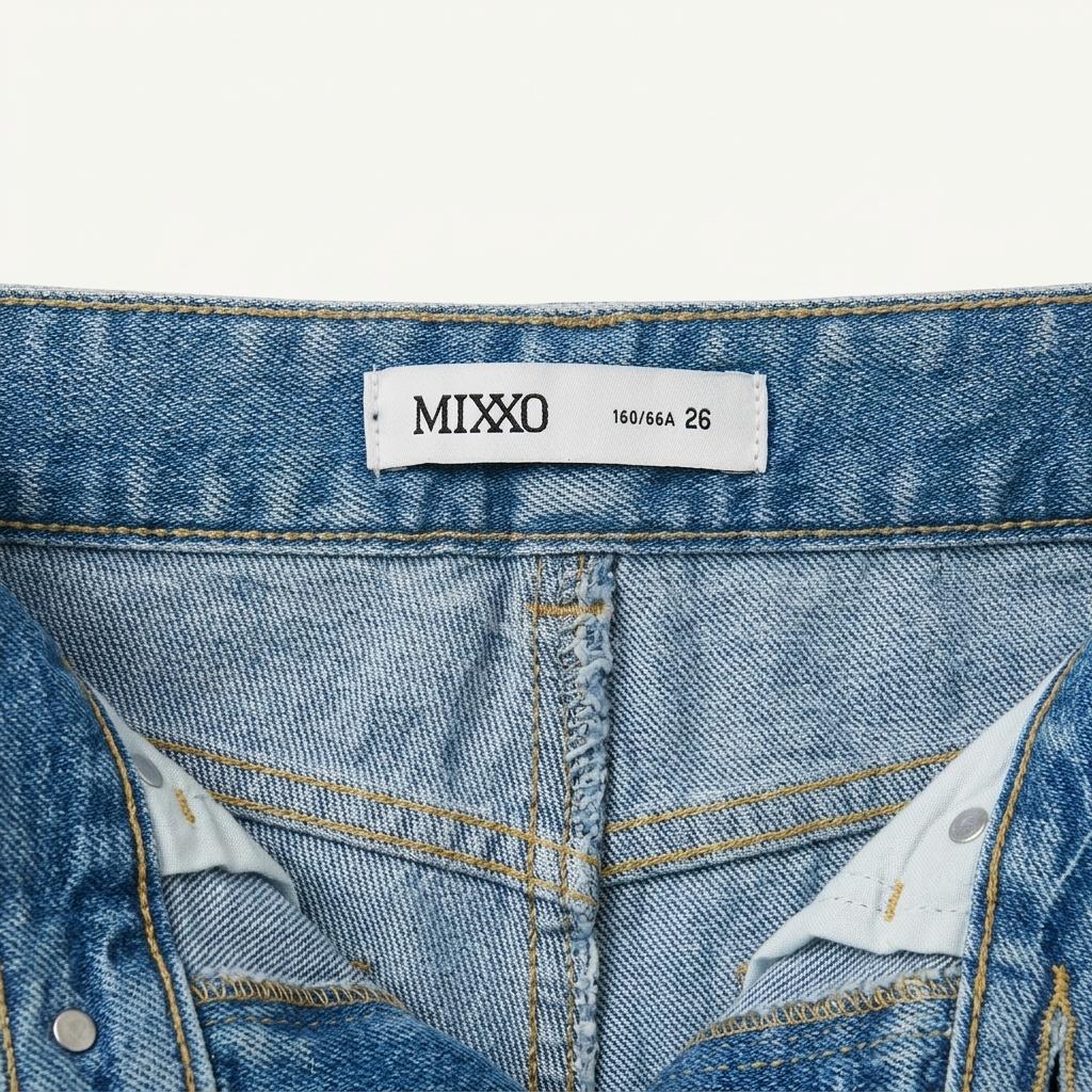 미쏘 컷팅 데님 부츠컷 팬츠 1