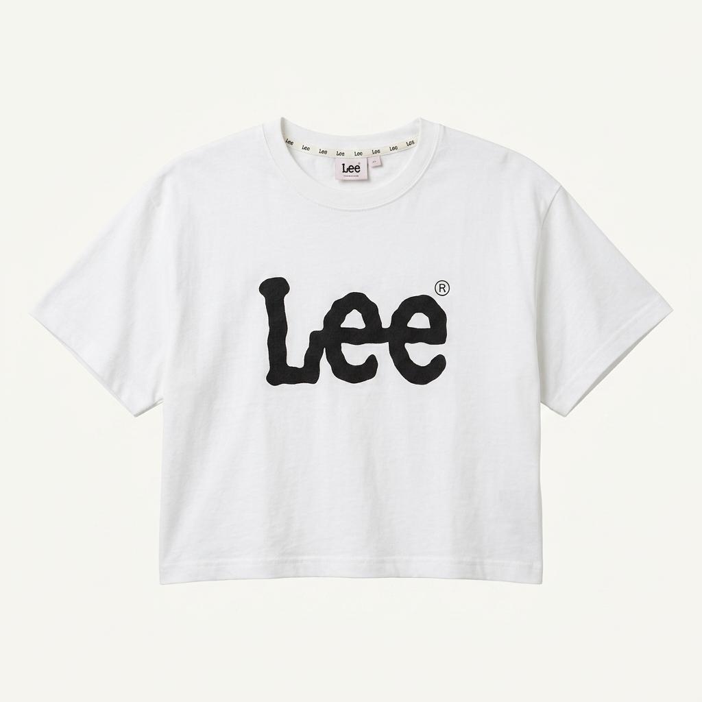 리(Lee) 크롭 반팔티 화이트 1