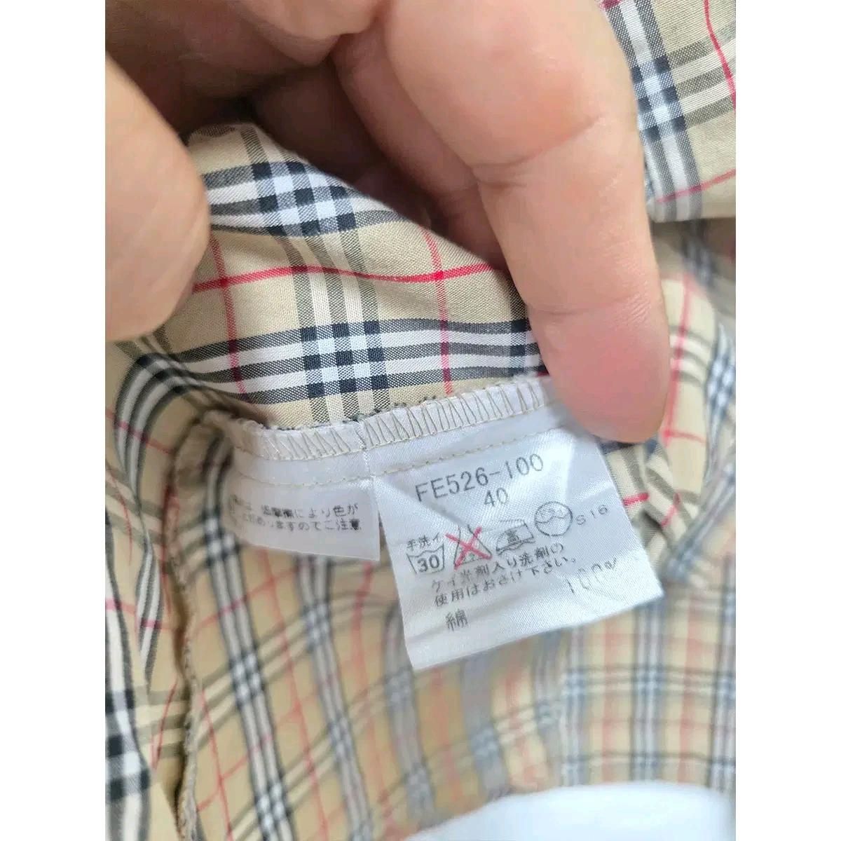 S 버버리 체크 블라우스 셔츠 D523 4