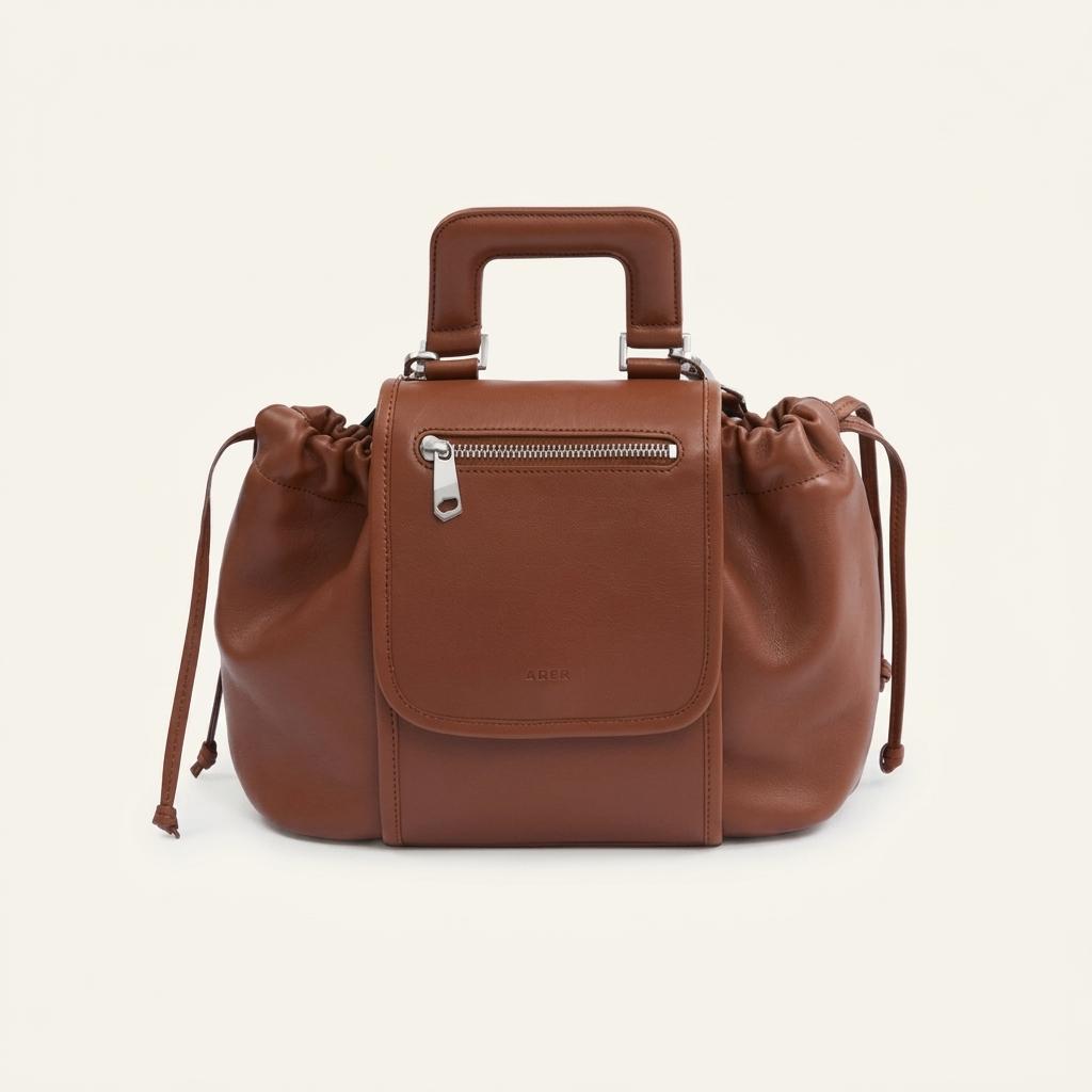 아더에러 가죽 토트백 브라운 [medium tube bag] 1