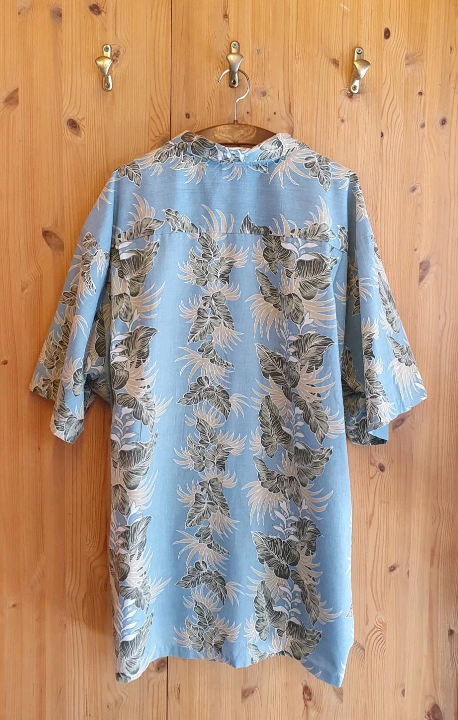 130(4XL).하와이안 셔츠(라이트블루) 3