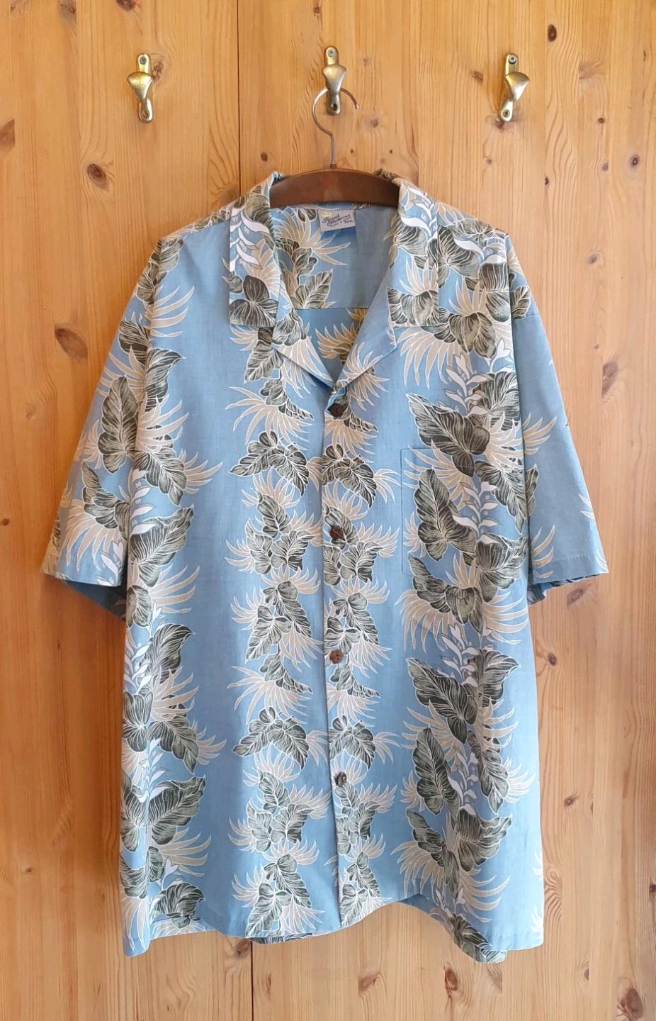 130(4XL).하와이안 셔츠(라이트블루) 2