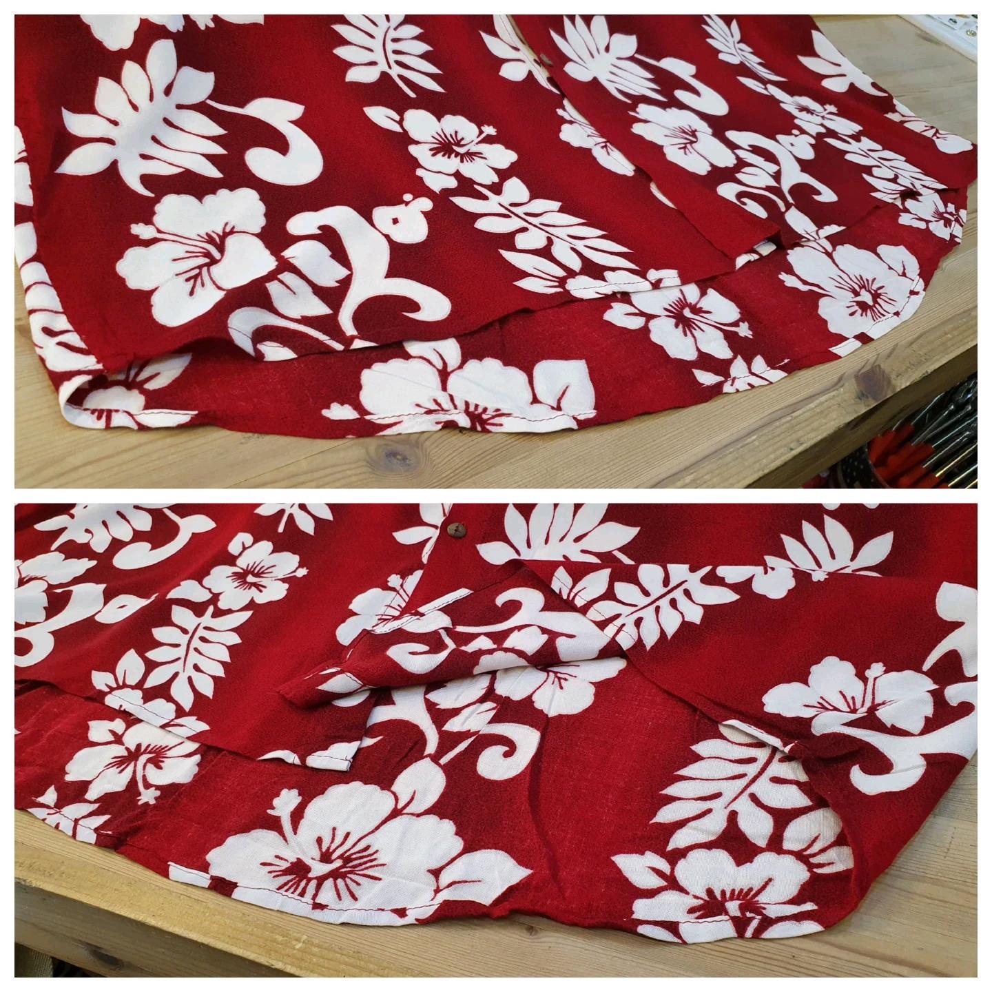130(4XL).하와이안 셔츠(딥레드) 6