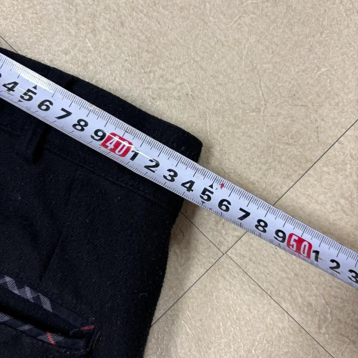버버리 로고 블랙 모직 슬랙스 7